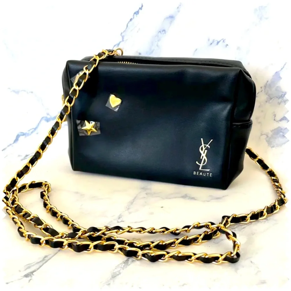 Yves Saint Laurent SL Beaute SL Crossbody Gold Chain Purse
